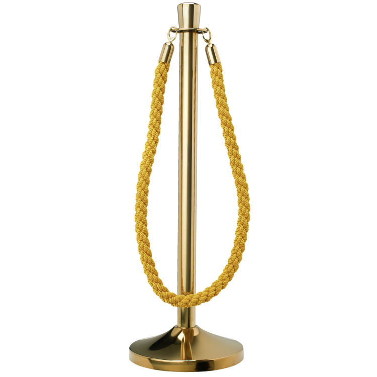 Absperrkordel Vesara mit goldenen Karabinerhaken (Messing)