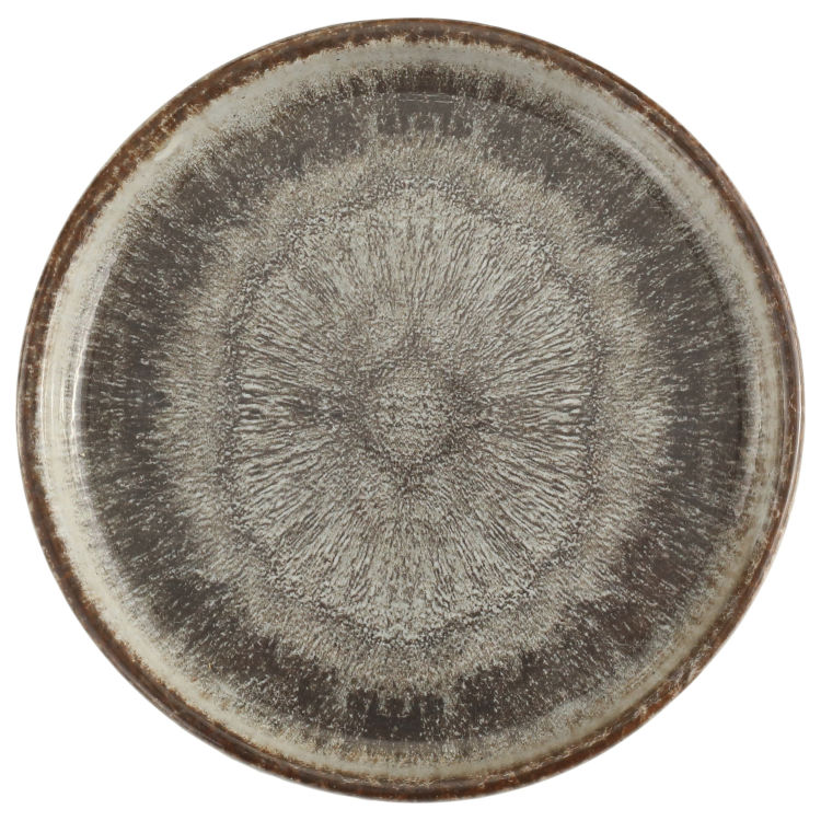 Plato llano Iris con contorno elevado