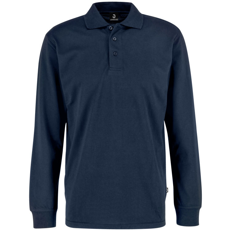 Pique herre Fly langermet, regular fit, i piquéstoff