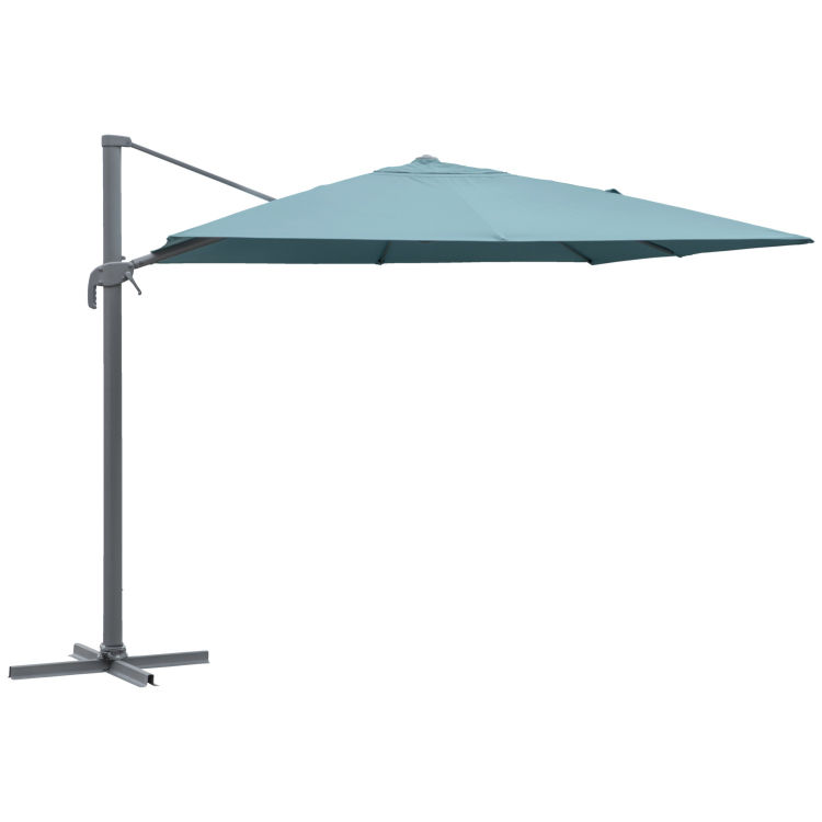 Frihängande parasoll Elyo, med vindutsläppsöppning