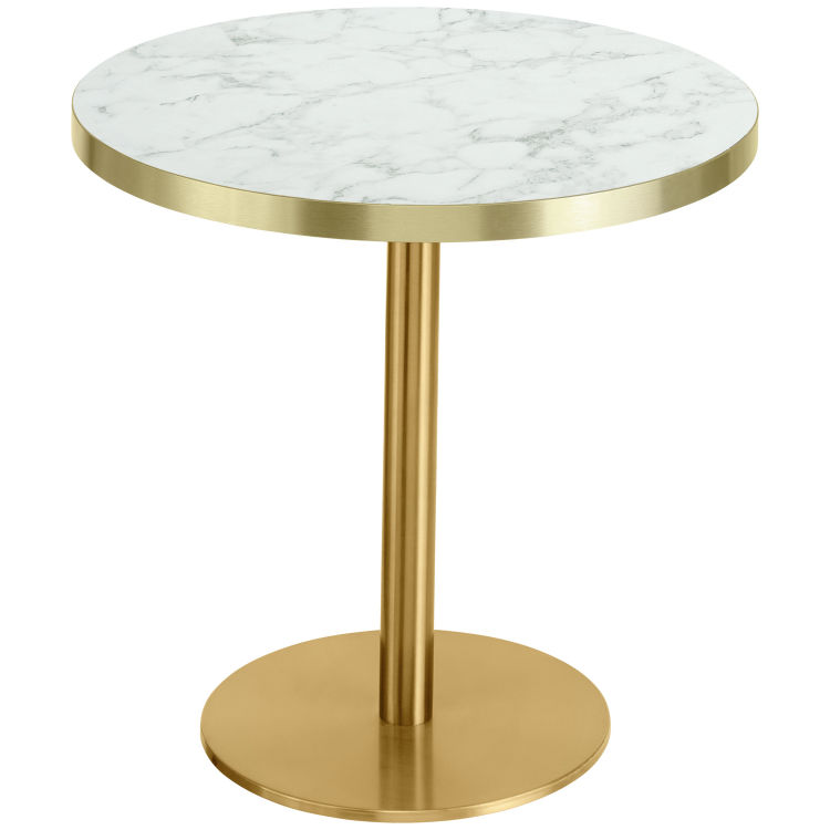 Sidobord Marvani bordsstativ i rostfritt stål, hög stabilitet och vippbeständig