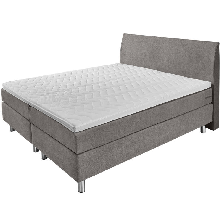Box spring bed Premium Upholstery fabric, smooth headboard