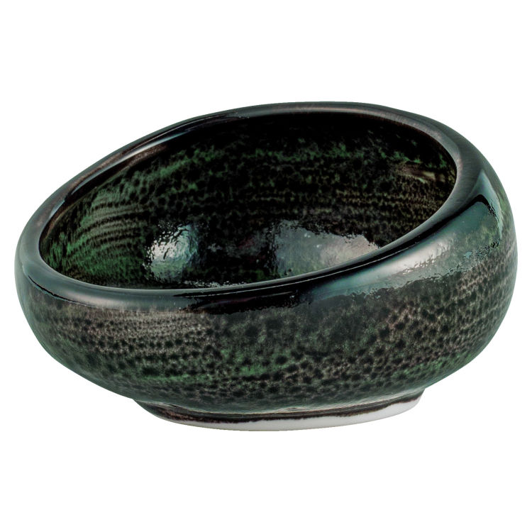Miniskål Black Reef porcelæn, asymmetrisk