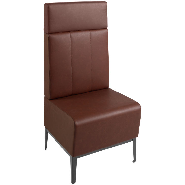 Banquette rembourrée 60 Adapto avec dossier et appuie-tête, très robuste