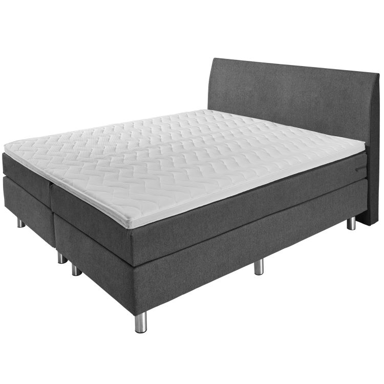 Boxspringbett Basic Möbelstoff, Rückenteil glatt