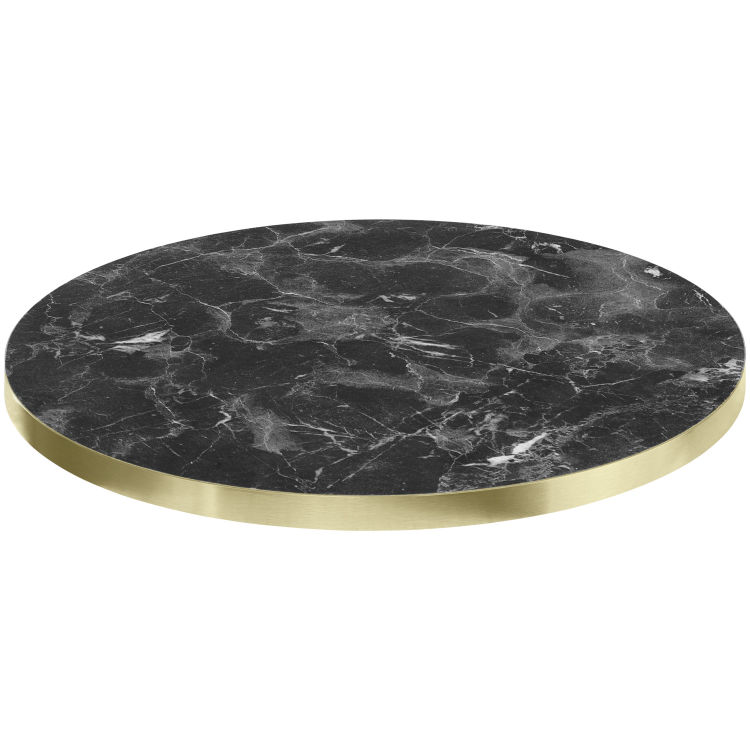 Stolna ploča Marvani okruglo, Elegantan aluminijski rub