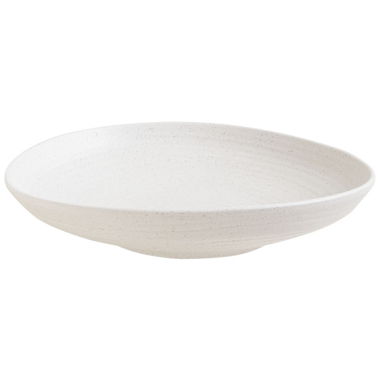 Pratos fundos Liora Ripple, adequado para a máquina de lavar loiça, de porcelana