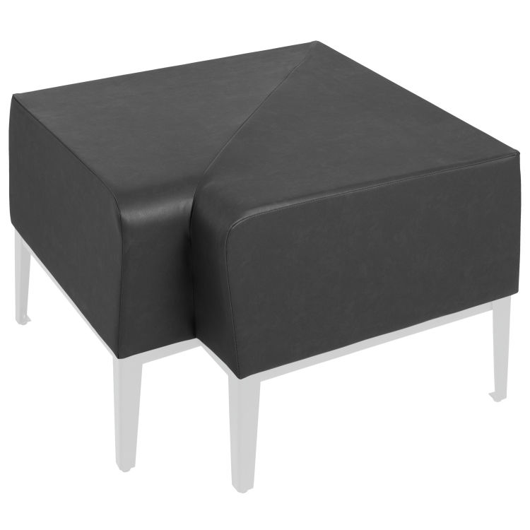 Corner bench Adapto imitation leather, Flame-retardant