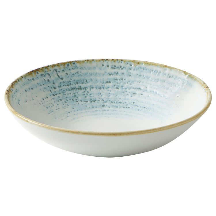 Plato hondo Studio Prints Accents Aquamarine Borde inclinado