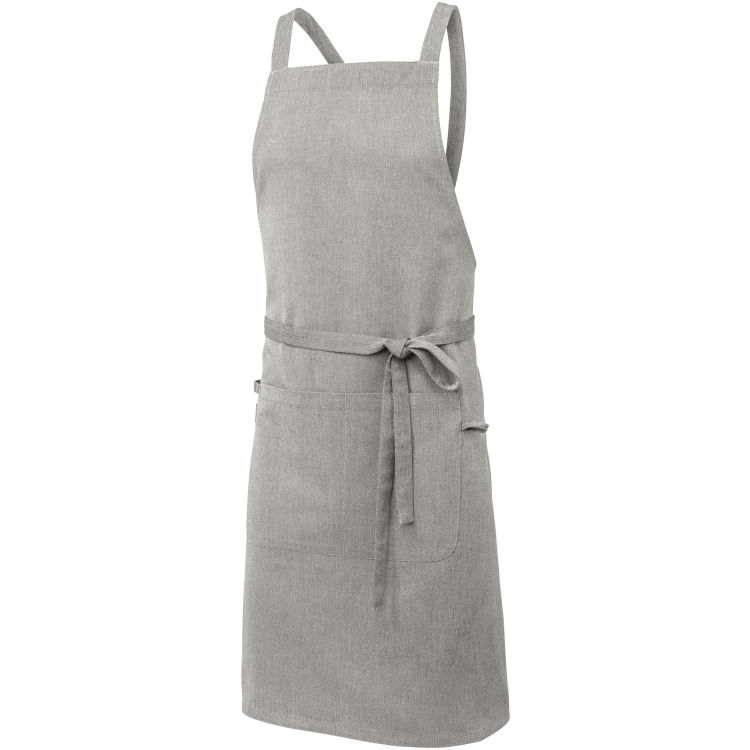 Bib apron Botero Herringbone 88x80 cm