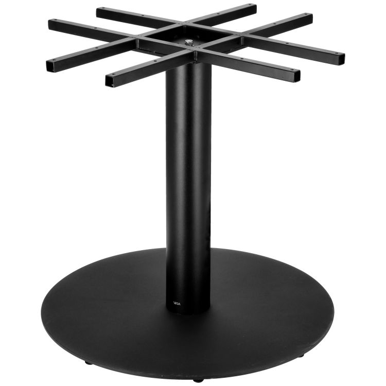 Pied de table Goliat rond, grande stabilité et sécurité au basculement