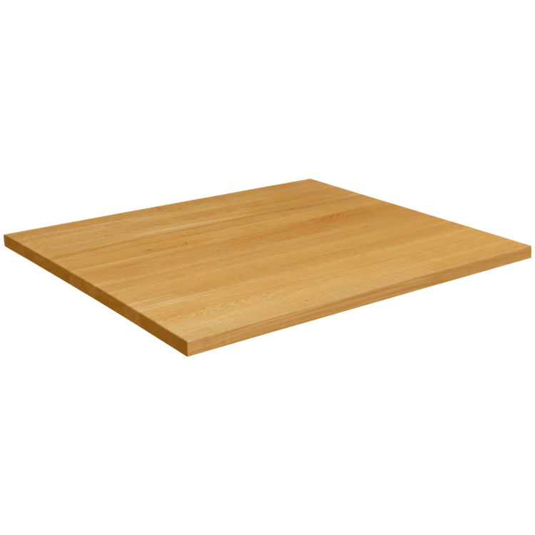 Plateau de table d'intérieur Kentucky rectangulaire, en bois massif, certifié FSC