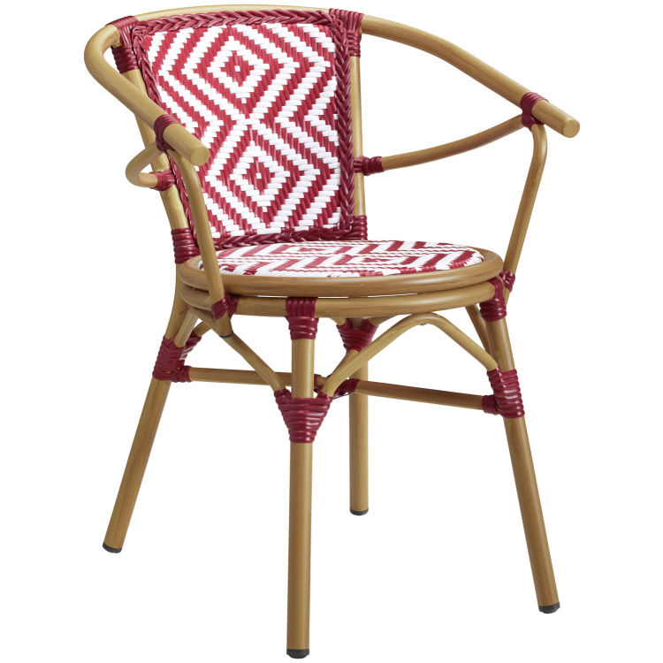 Chaise bistrot d'extérieur Estilo, résistant(e) aux intempéries, empilable