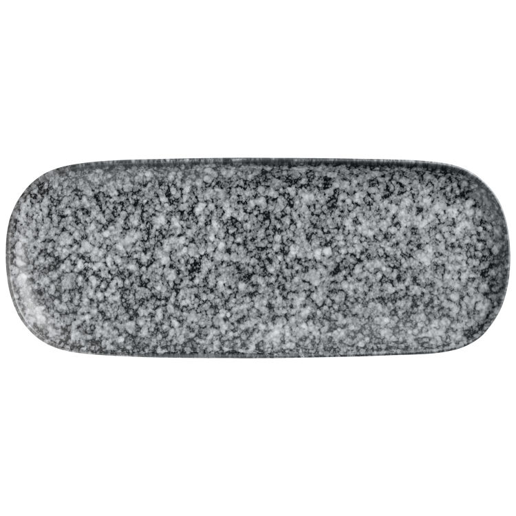Assiette/plat Mamaro rectangulaire, style fait main