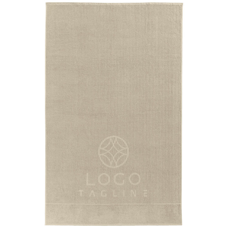 Håndklæde Alassio med vævet logo og tagline