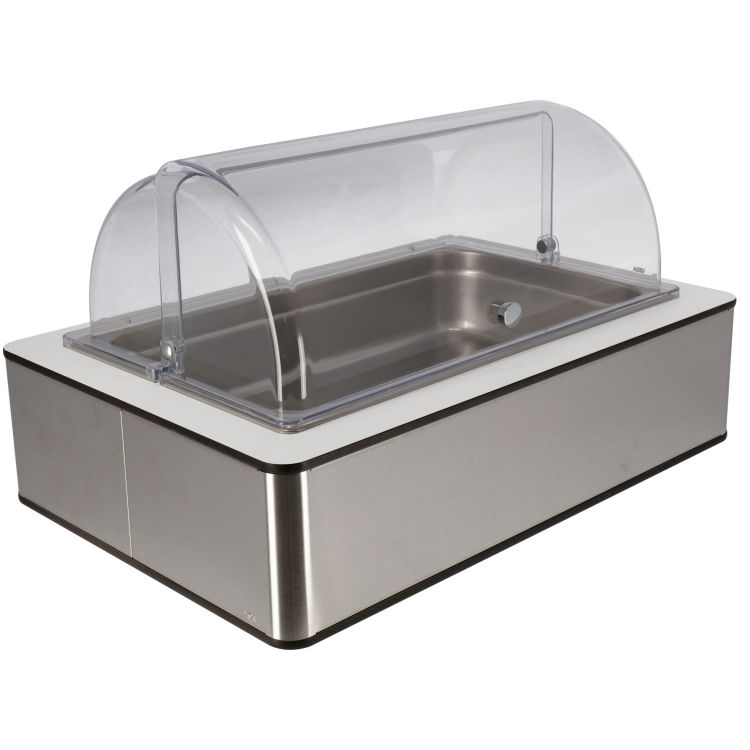 Set fraîcheur Fundale blanc inox GN 1/1 H 10 cm