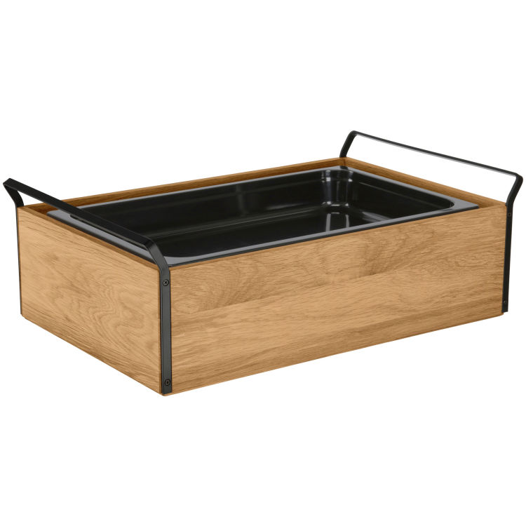 Set fraîcheur Esino haut 6,5 cm mélamine GN 1/1, en bois massif