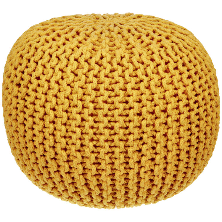 Pouf tricot décoratif Masago