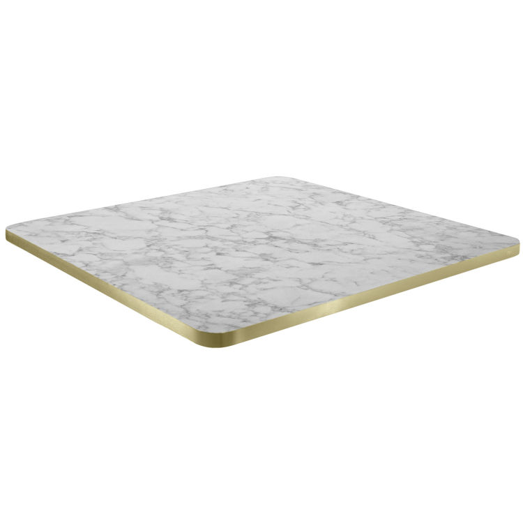 Indoor-Tischplatte Marvani quadratisch, Marmor-Design
