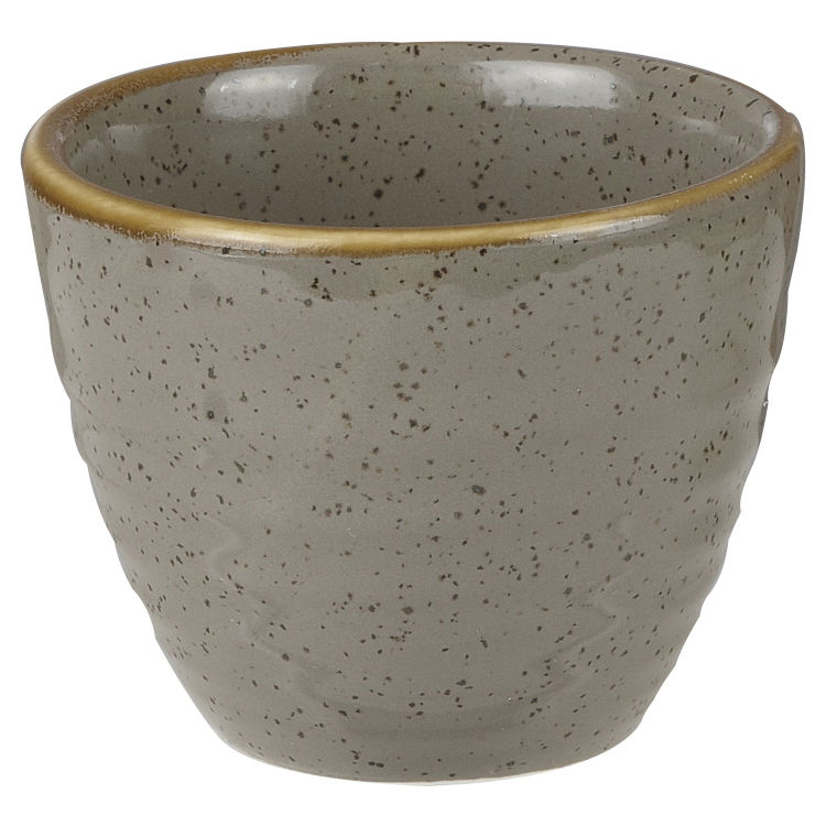 Ripple Dip Schale Stonecast Peppercorn