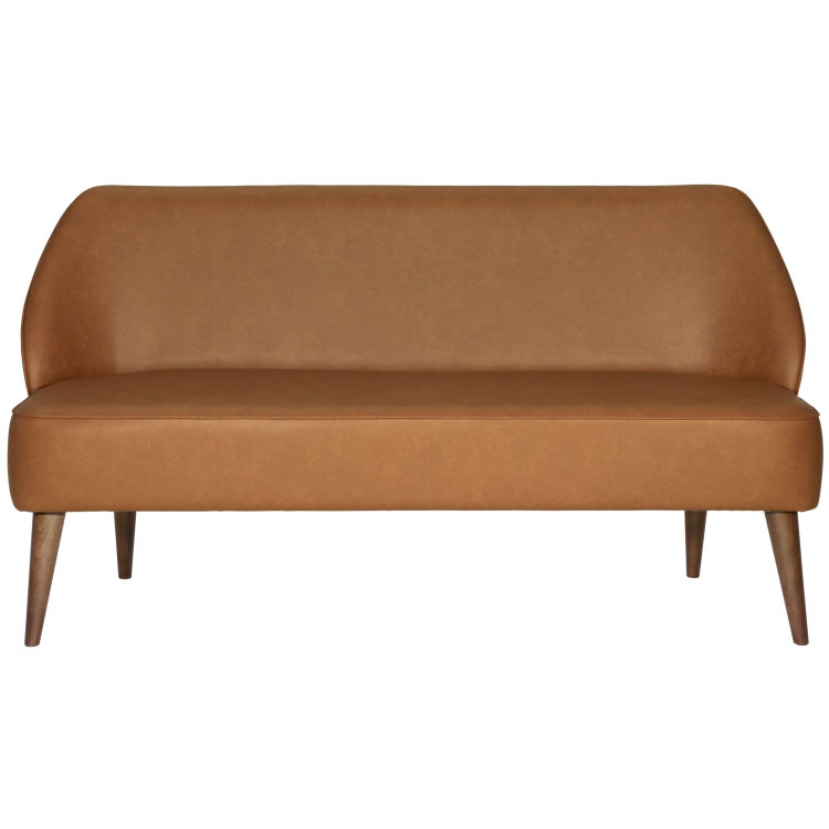 Sofá de 3 lugares Lasse de pele sintética