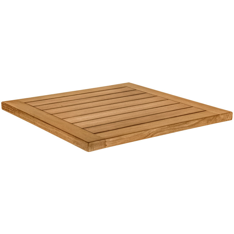 Teak table top Mirello square