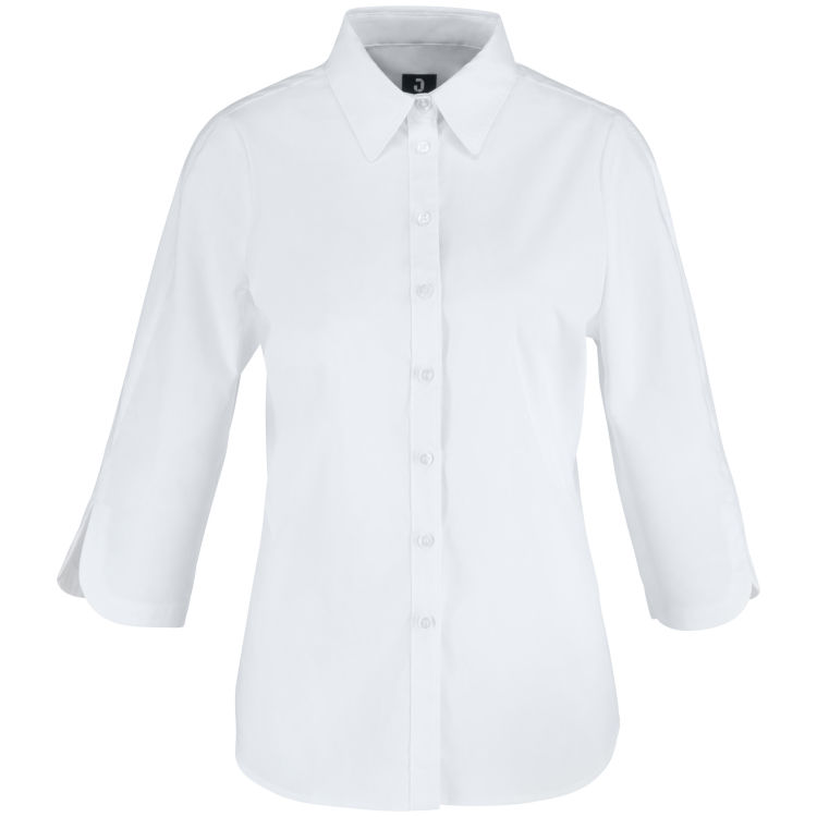 Chemisier femme Porter manches 3/4, polycoton élasthanne