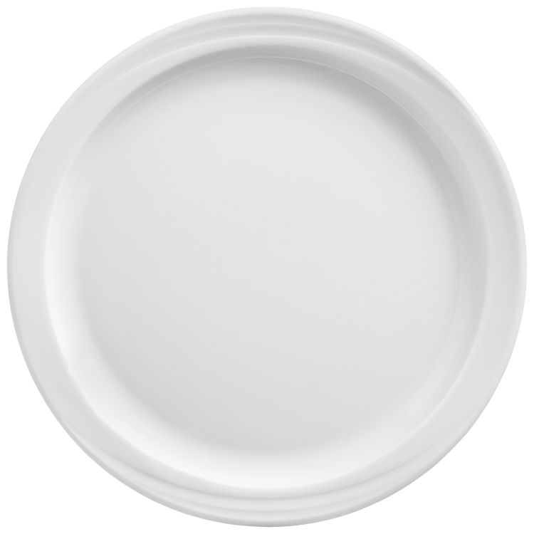 Assiette plate Melody avec aile étroite