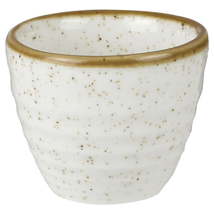 Ripple Dip Schale Stonecast Barley White