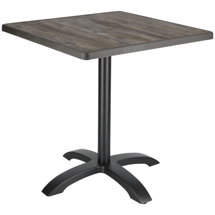 Outdoortisch Sevelit quadratisch, mit Bodenausgleichsschrauben