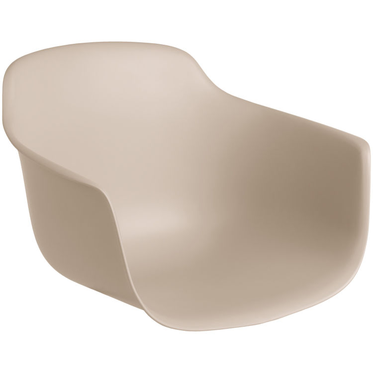 Seat shell Emeo with armrests
