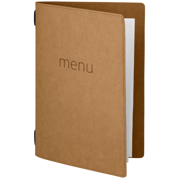 Protège-menu Pietari avec inscription Menu A5