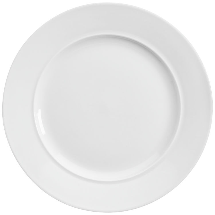 Teller flach Base mit steiler Fahne