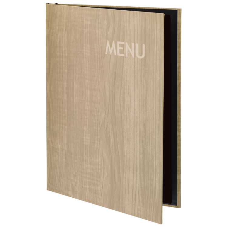 Protège-menu Lenio avec inscription Menu A4