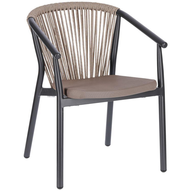 Chaise empilable d'extérieur Calvo, empilable