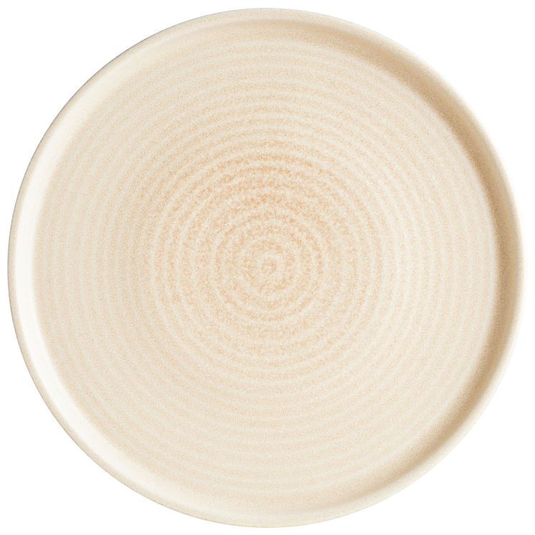 Assiette plate Mirage Ripple, passe au lave-vaisselle, porcelaine