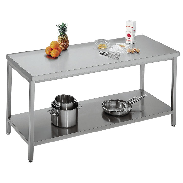 Worktable bevelled edge