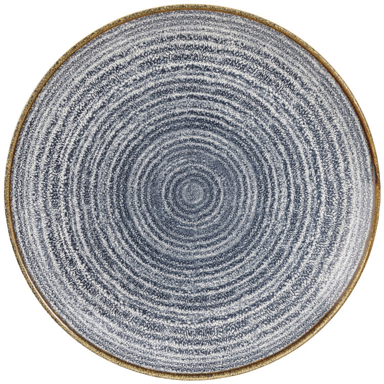 Teller flach Studio Prints Slate Blue Coupe