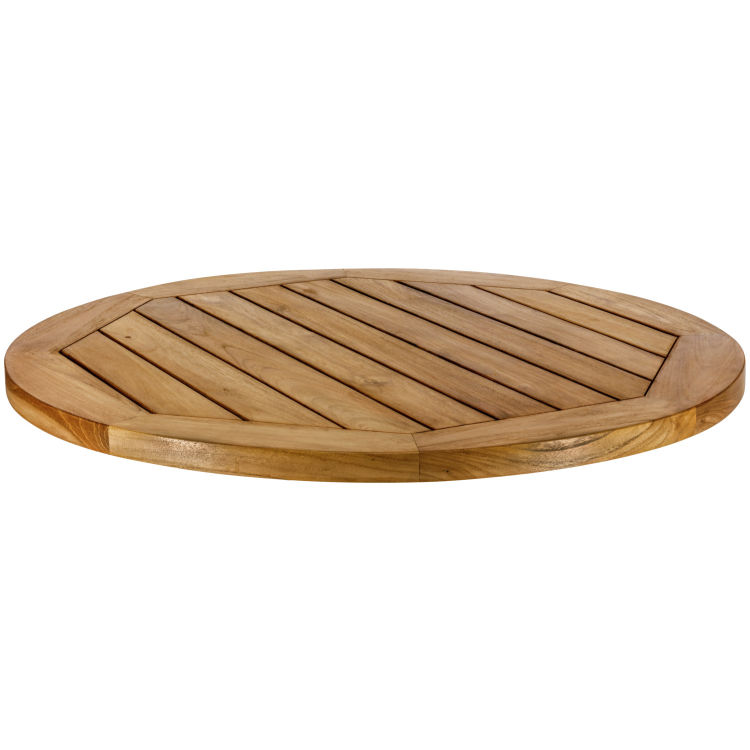 Outdoor-Teak-Tischplatte Mirello rund