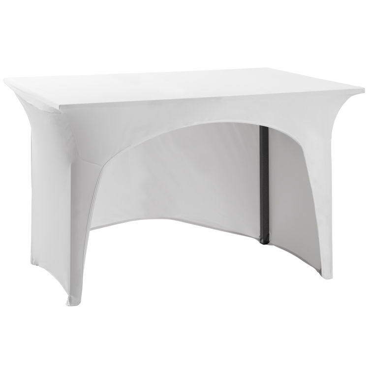 Banketttisch-Stretchhussen Grace mit Aussparung