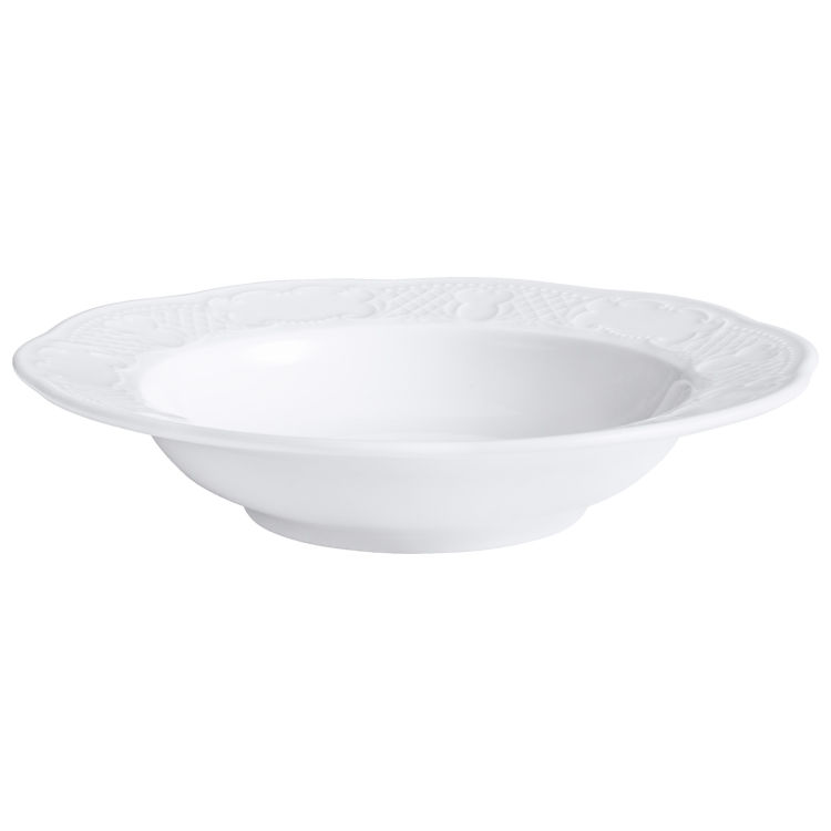 Assiette creuse Minuett, porcelaine, avec relief