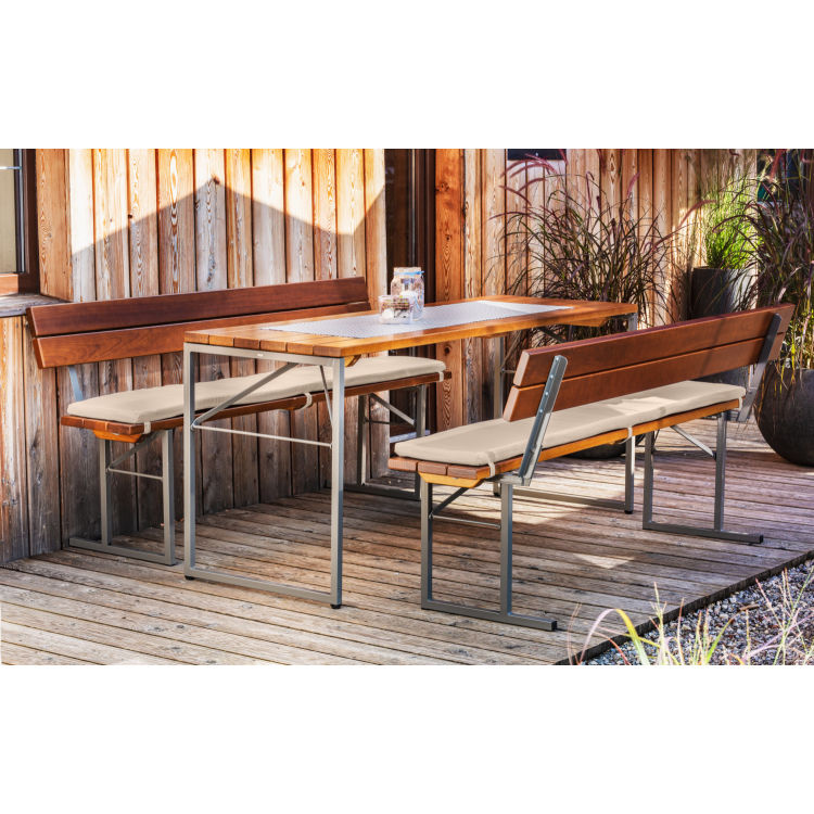 Set mobilier d'extérieur Expose, résistant aux intempéries