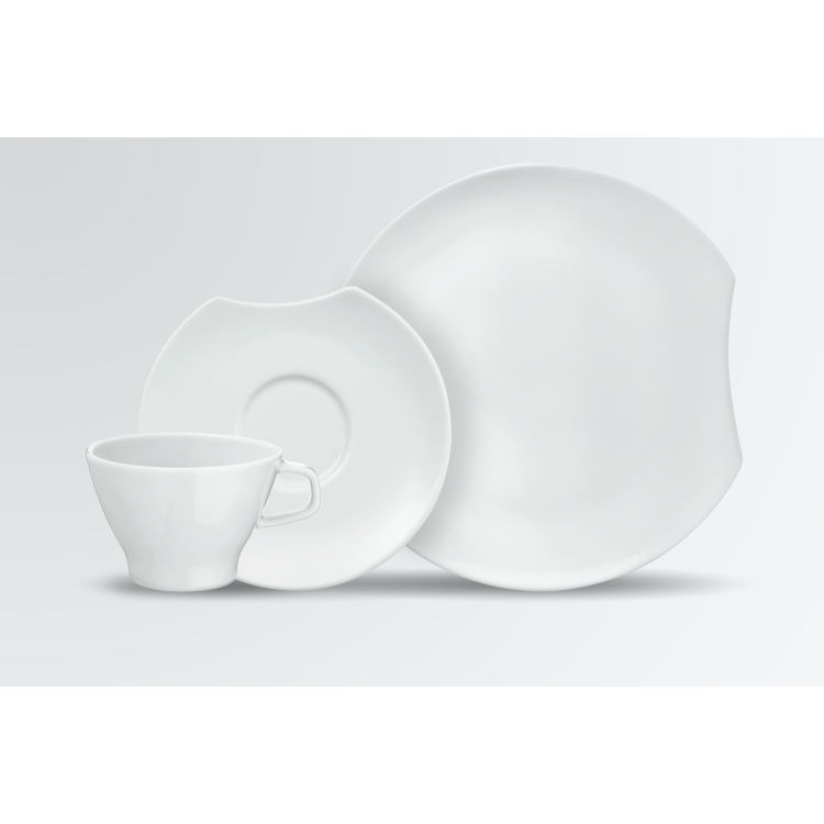 Mustergarnitur Contrast Kaffeegedeck 3-teilig
