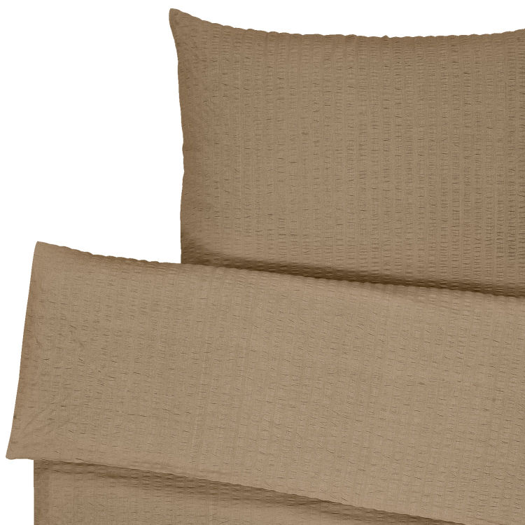 Bettwäsche-Set Mallorca Hotelverschluss Seersucker, bügelfrei