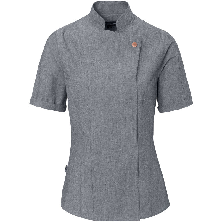 Women's chef jacket Scott short sleeve chambray