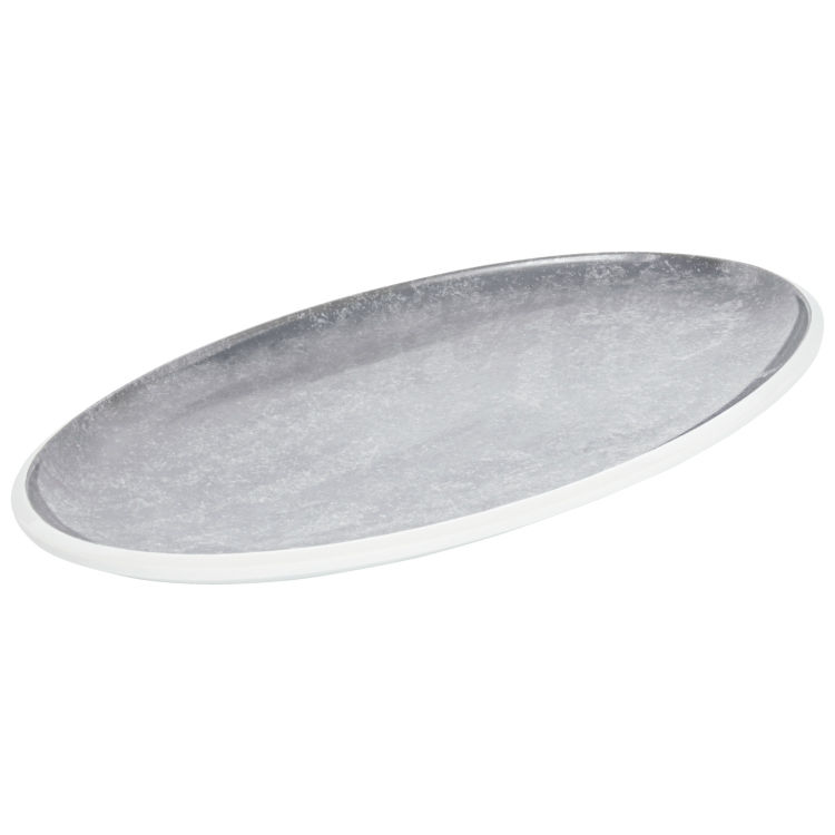 Assiette ovale Synergy Concrete