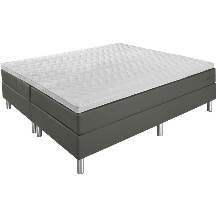 Boxspringbett Basic Kunstleder, ohne Rückenteil