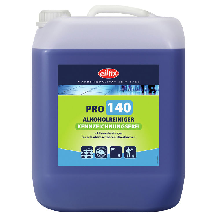 Limpiador multiuso con alcohol green Pro 140 Garrafa no etiquetada según el SGA