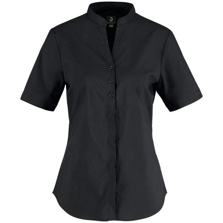 Chemisier femme Lani manches courtes, polycoton élasthanne