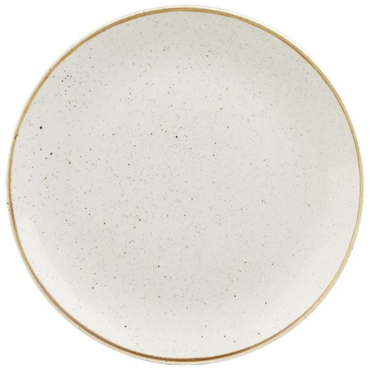 Teller flach Stonecast Barley White Coupe